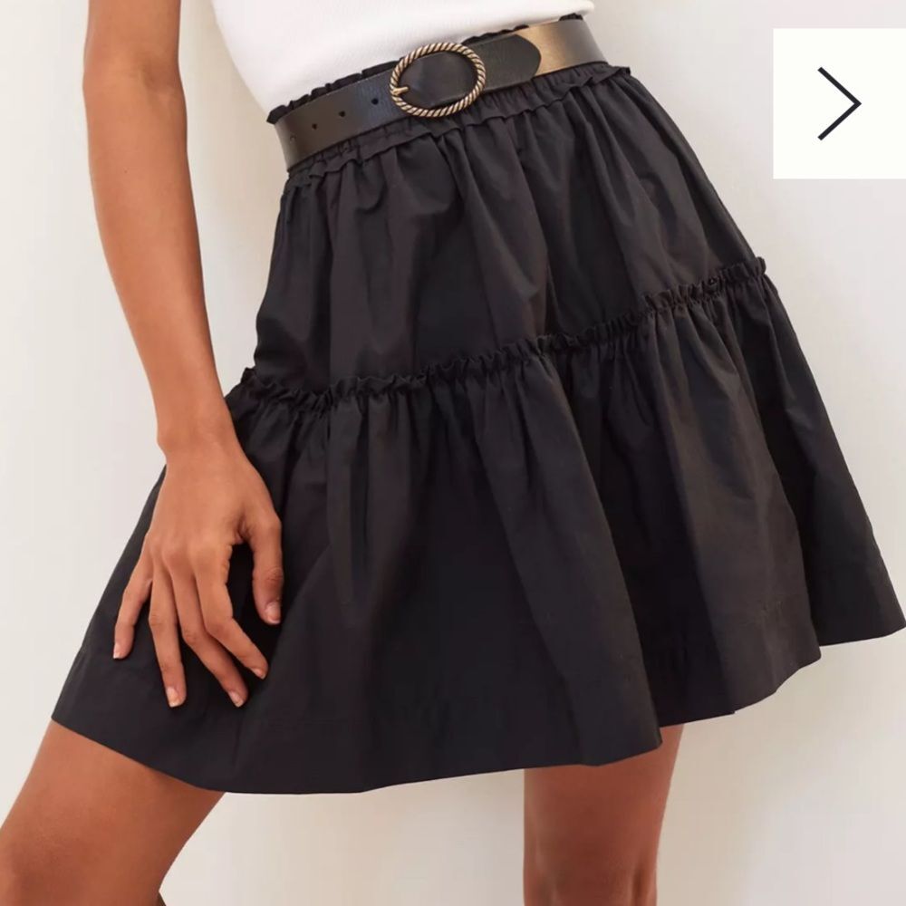 Anthropologie Maeve Tiered Smocked Mini Skirt Boho Chic Halloween Witchy